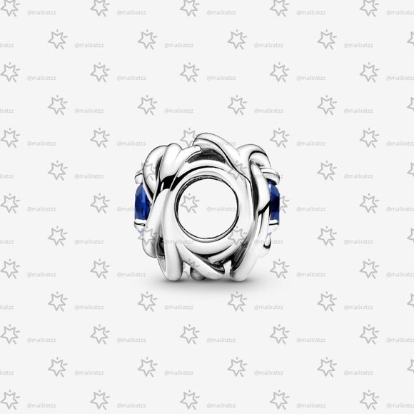 Pandora September Blue Eternity Circle Charm - Picture 3 of 5